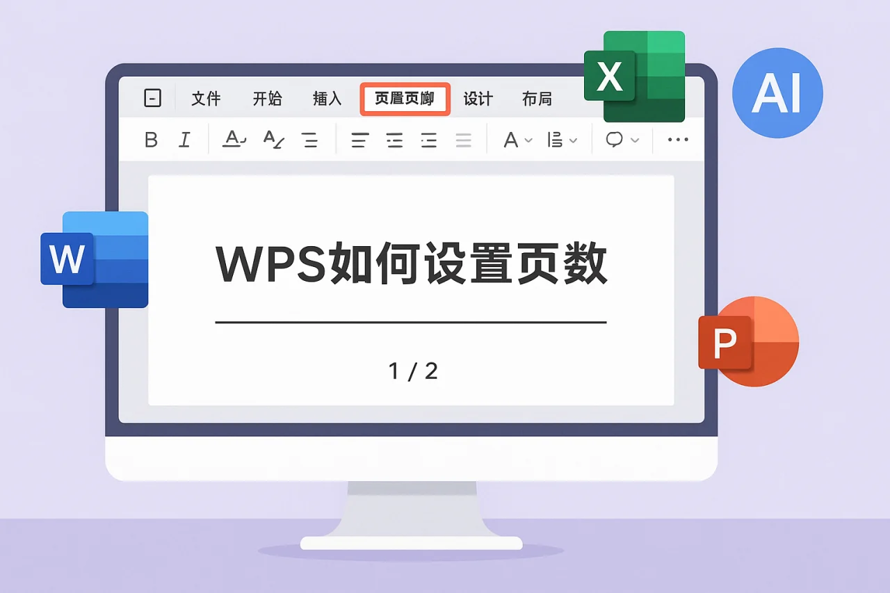 WPS如何设置页数