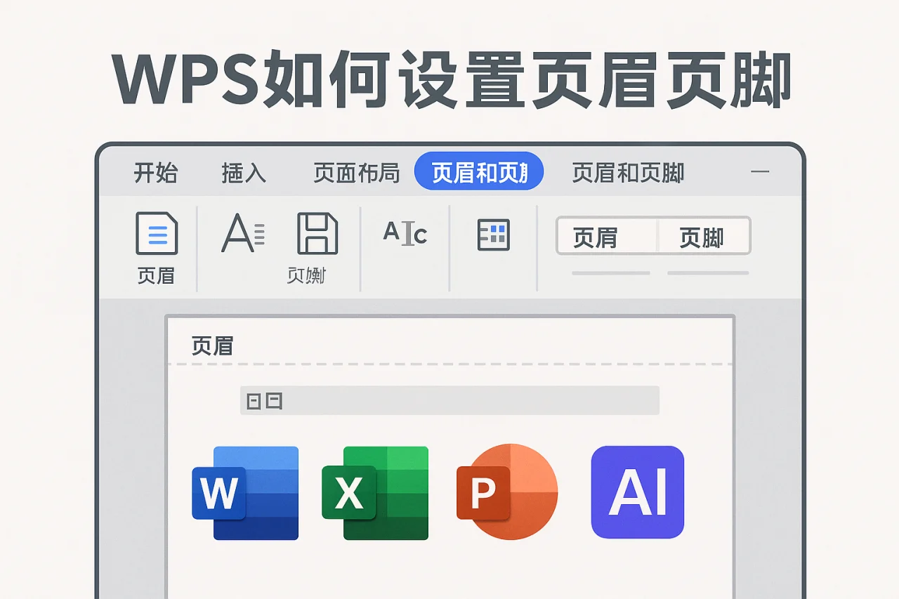 Wps如何设置页眉页脚