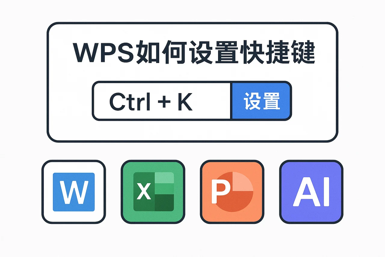 WPS如何设置快捷键