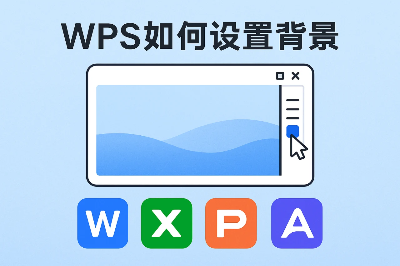 WPS如何设置背景