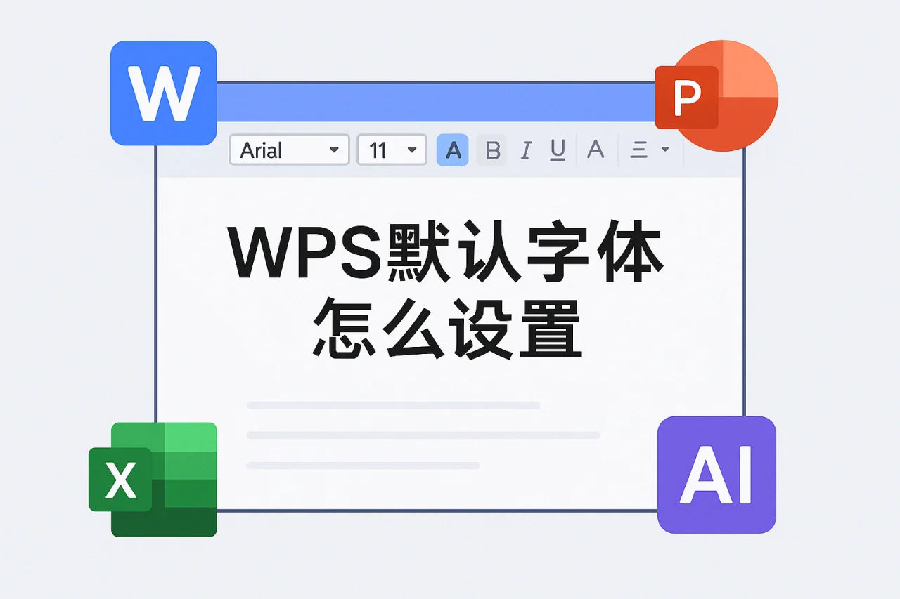 WPS默认字体怎么设置