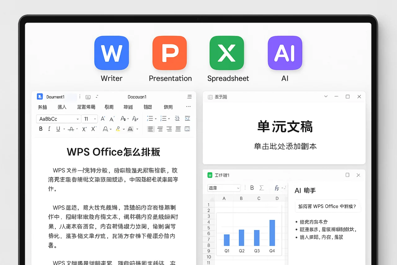 Wps office怎么排版