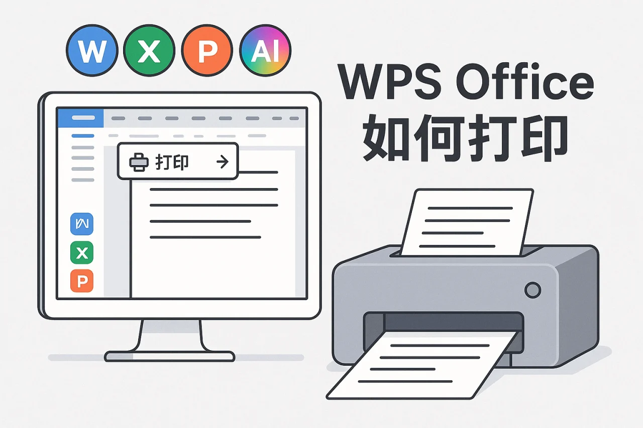 Wps office如何打印