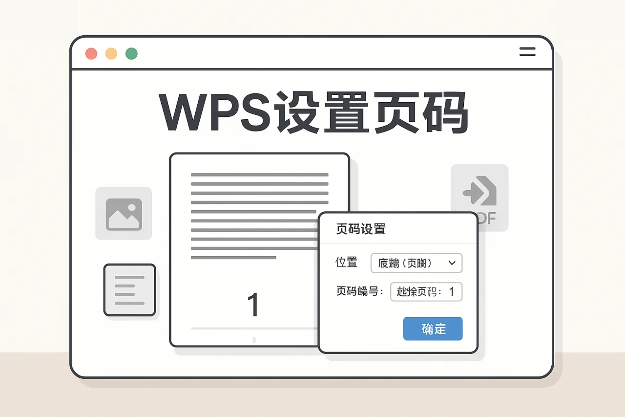 WPS设置页码