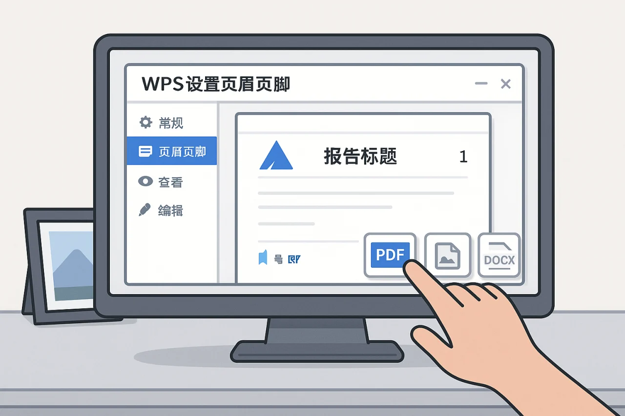 Wps设置页眉页脚