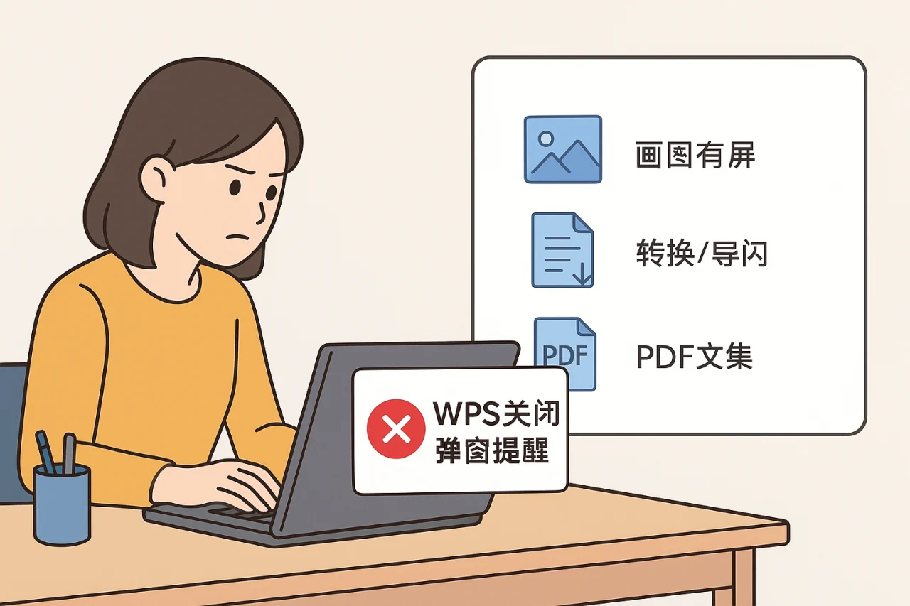 WPS关闭弹窗提醒