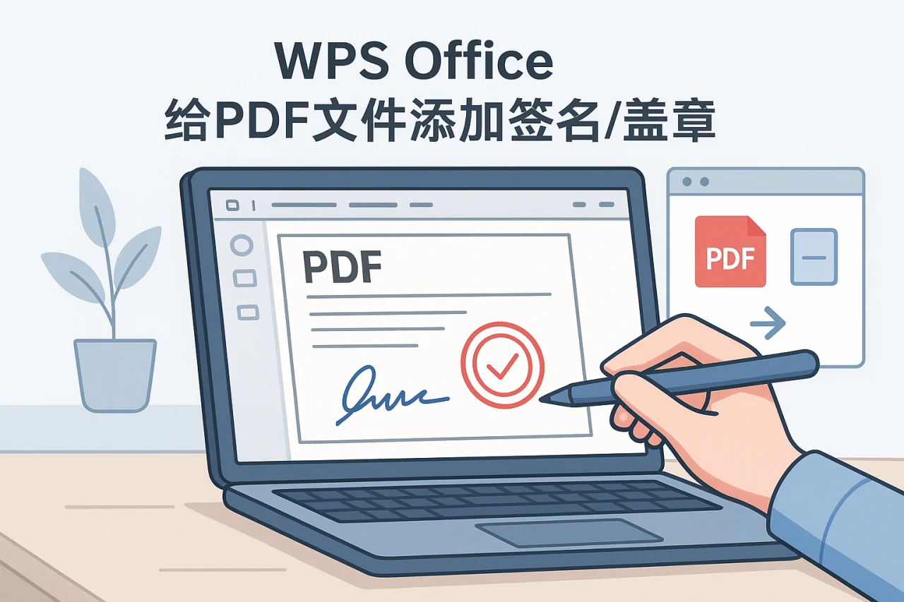 WPS Office给PDF文件添加签名/盖章