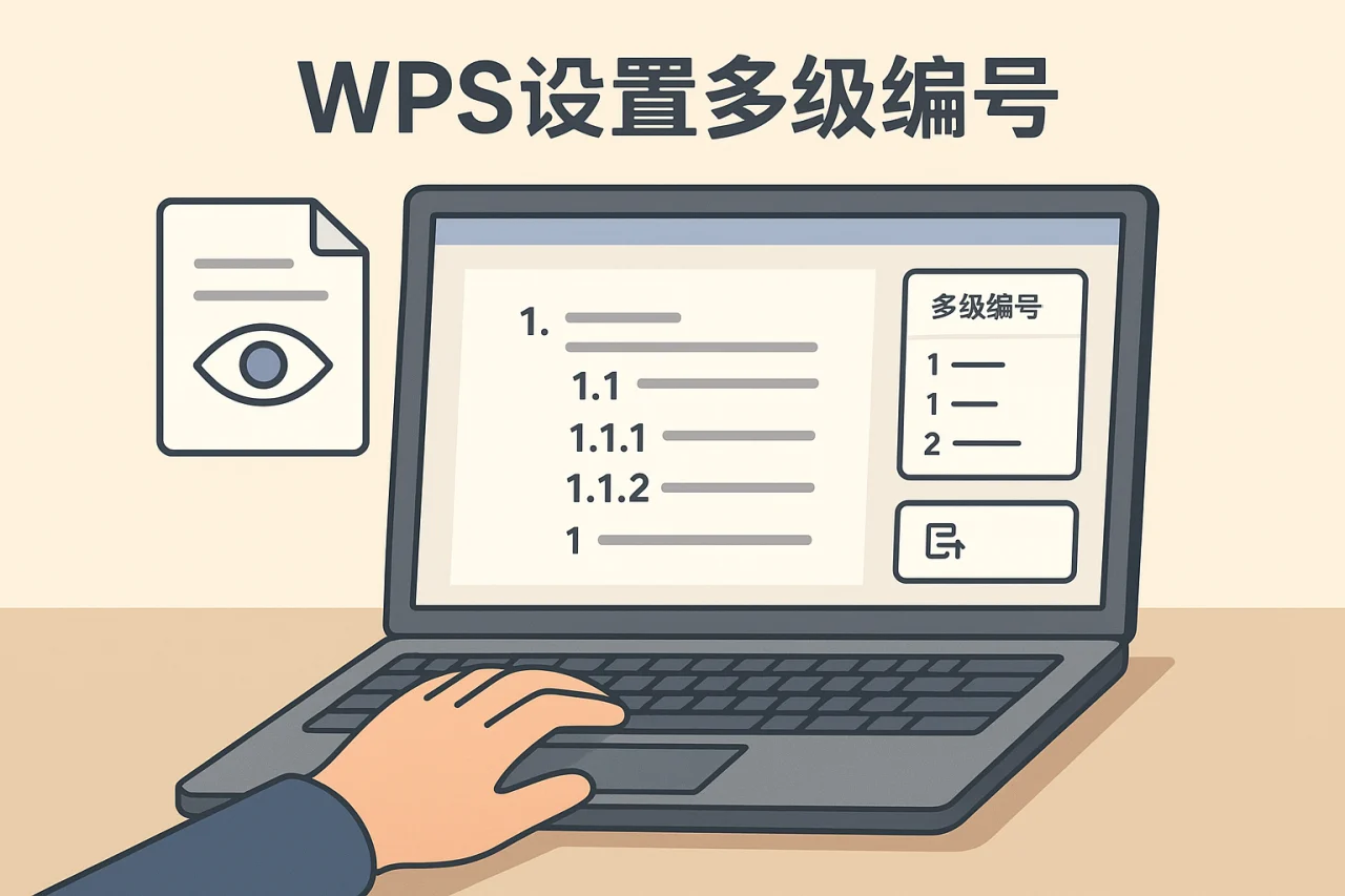 WPS设置多级编号