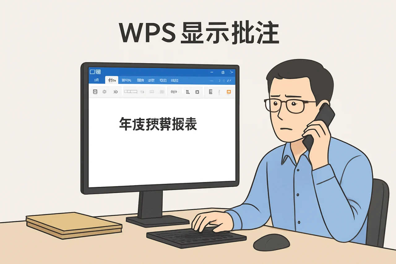 WPS显示批注