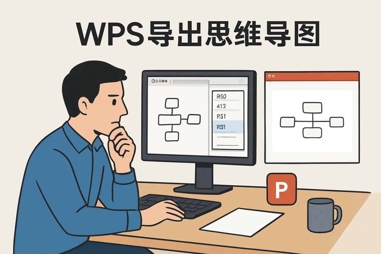 WPS导出思维导图
