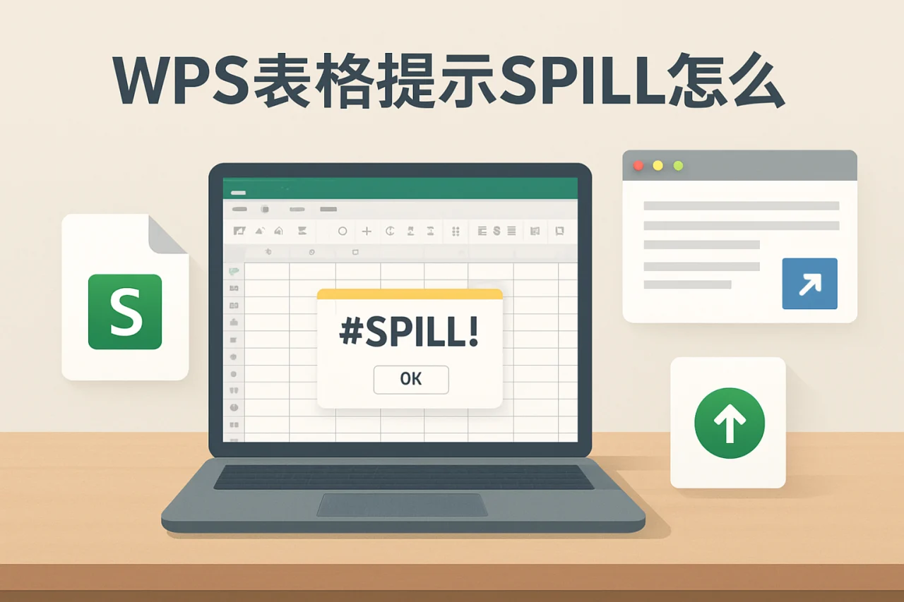 WPS表格提示SPILL怎么解决