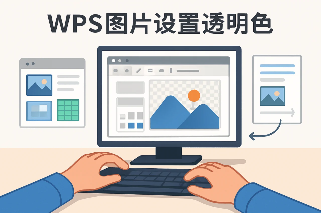 WPS图片设置透明色