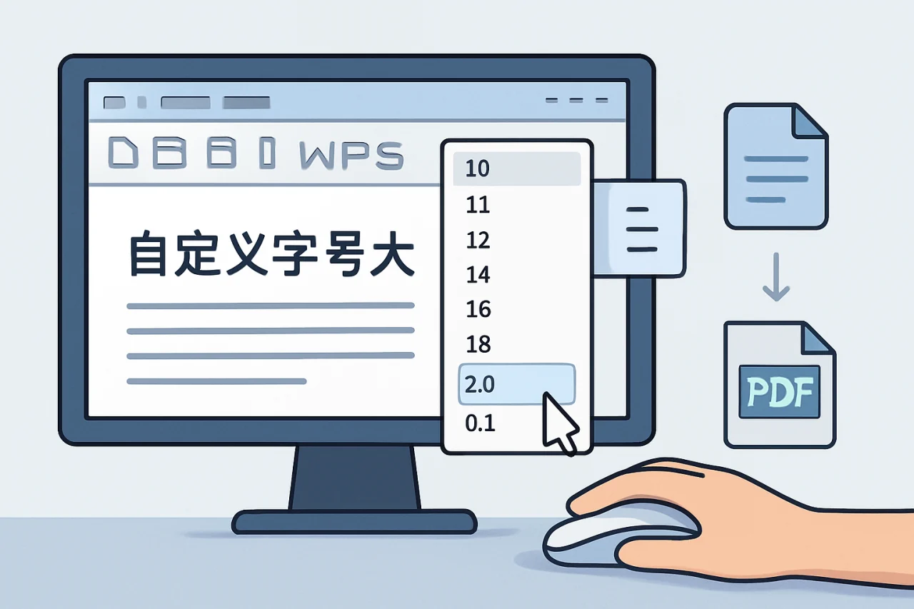 WPS自定义字号大小