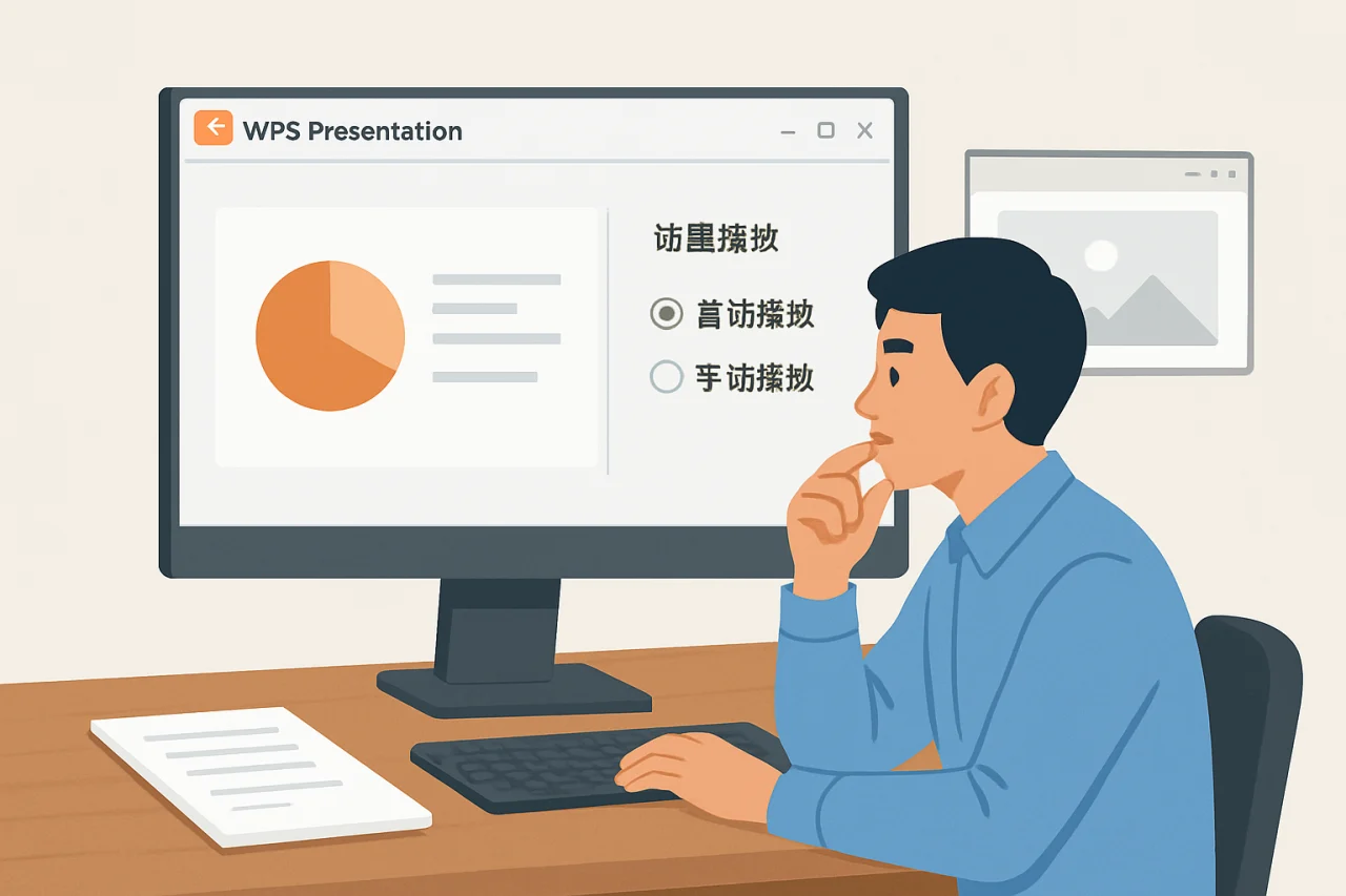 WPS设置自动播放和手动播放