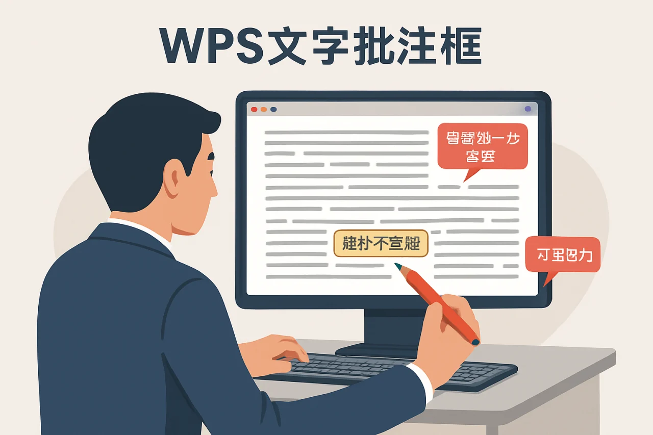 WPS文字批注框