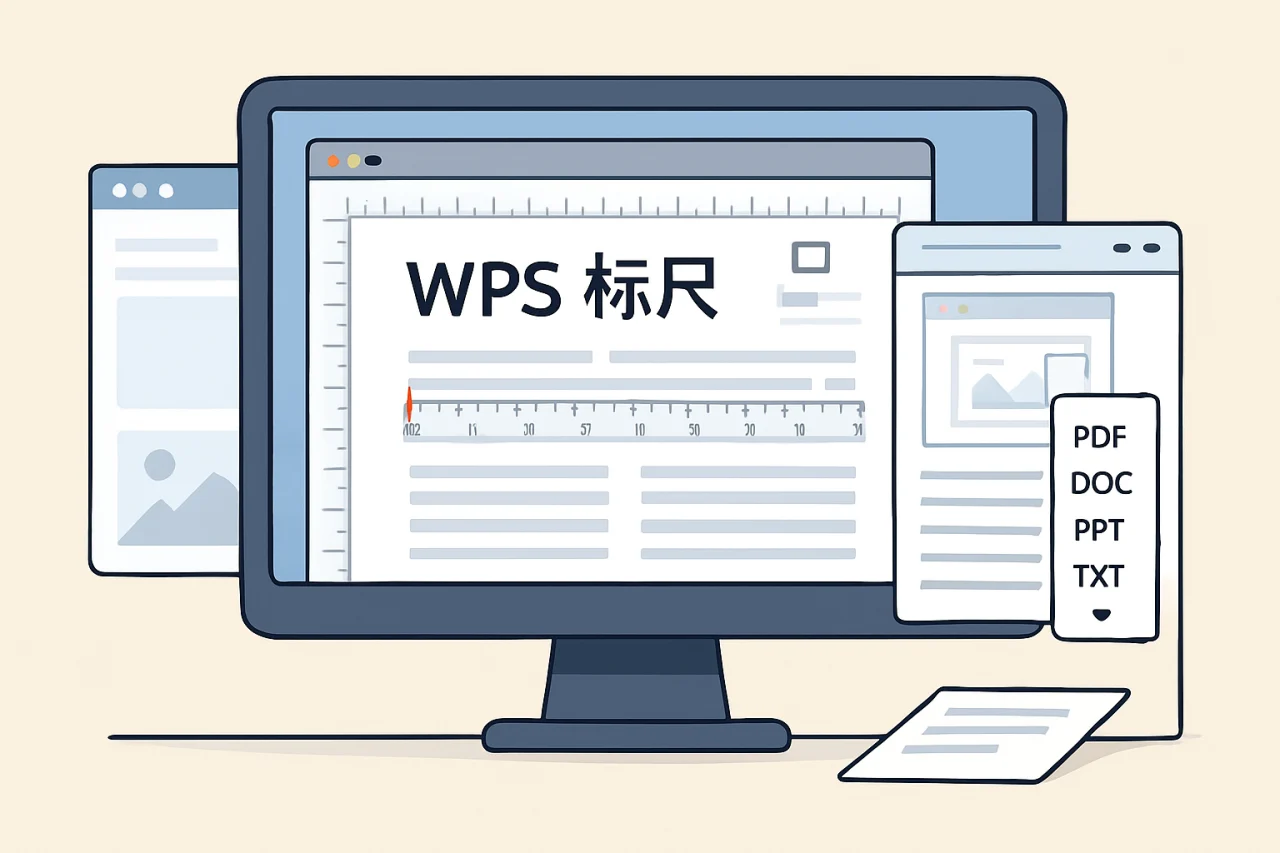 WPS标尺