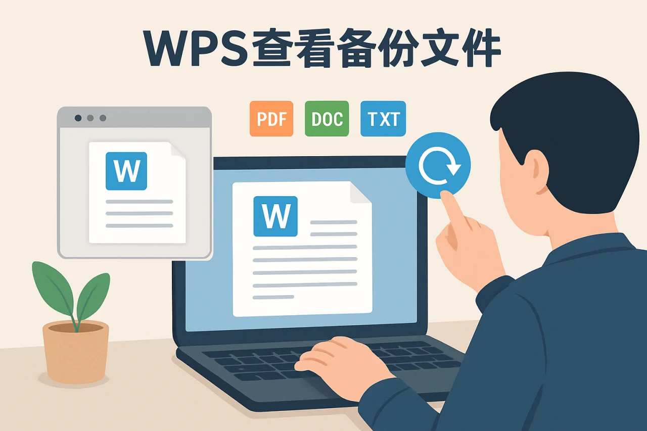 WPS查看备份文件