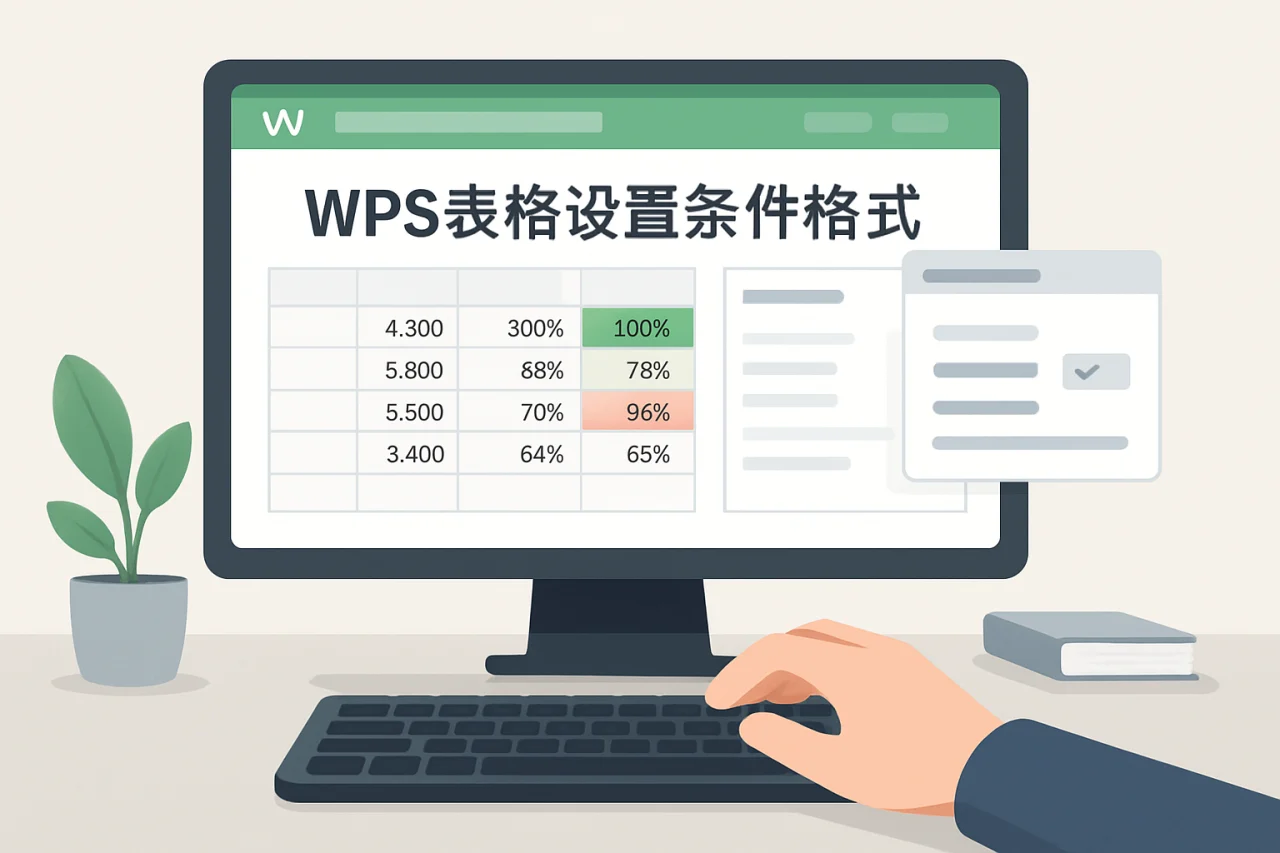 WPS表格设置条件格式