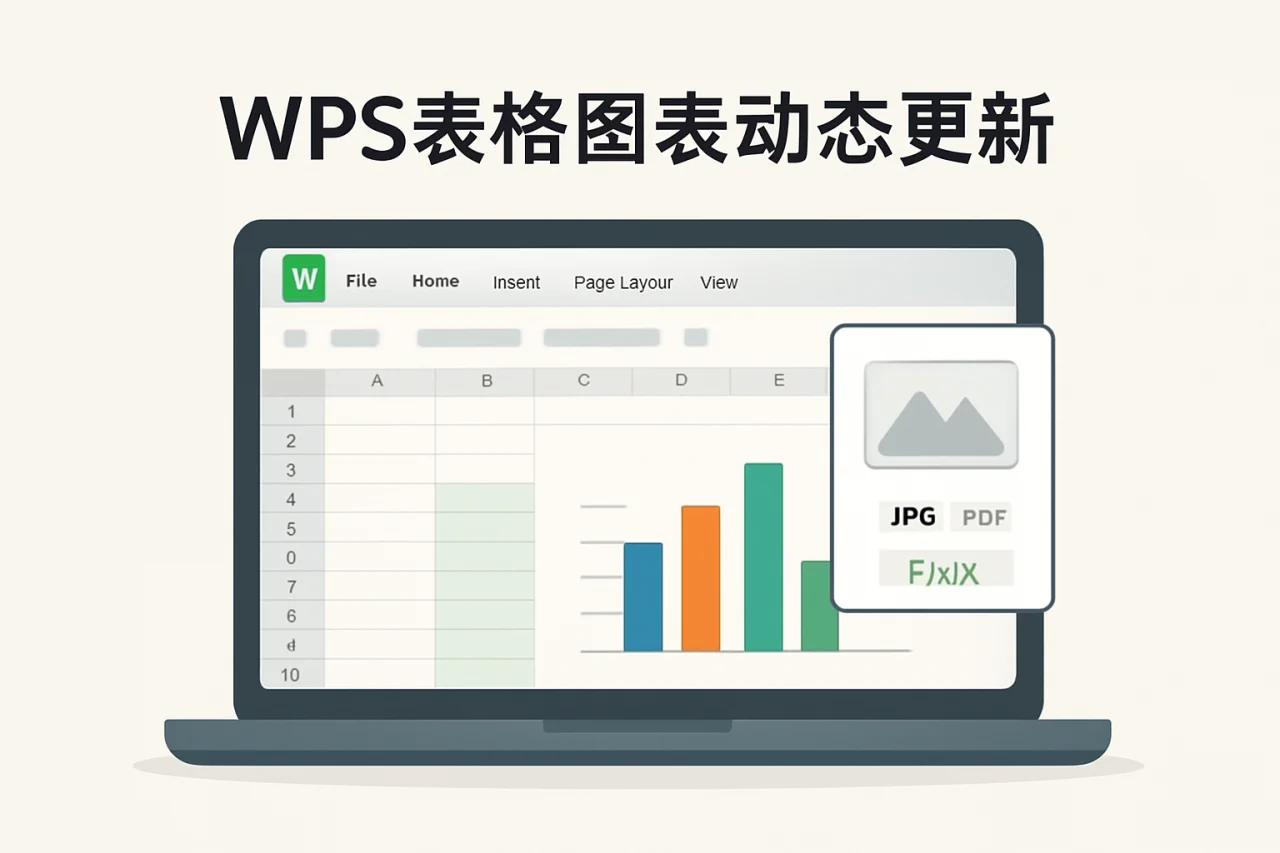 WPS表格图表动态更新