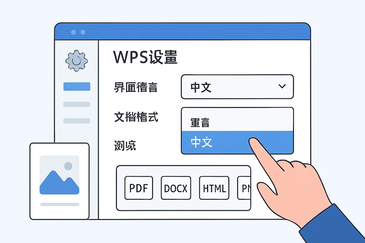 WPS设置中文