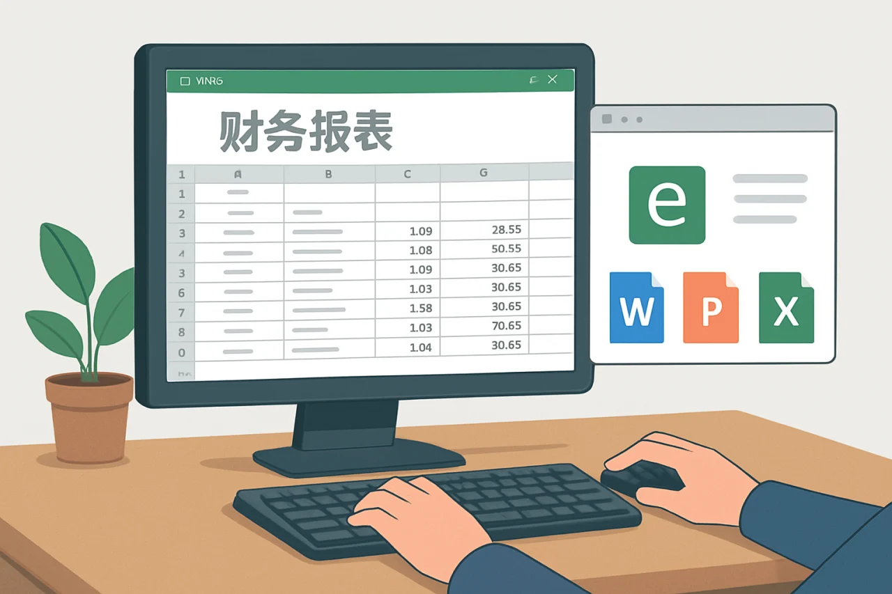wps表格制作财务报表