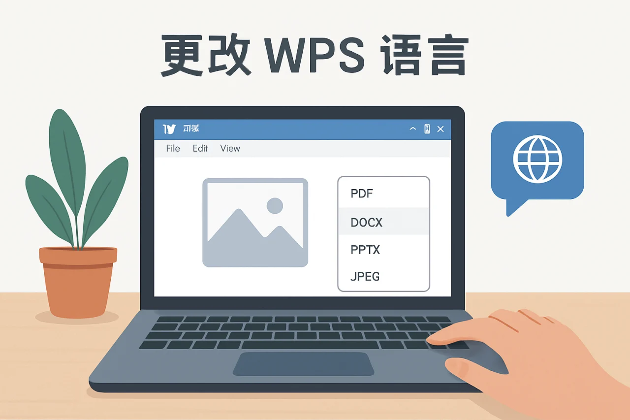 更改wps语言