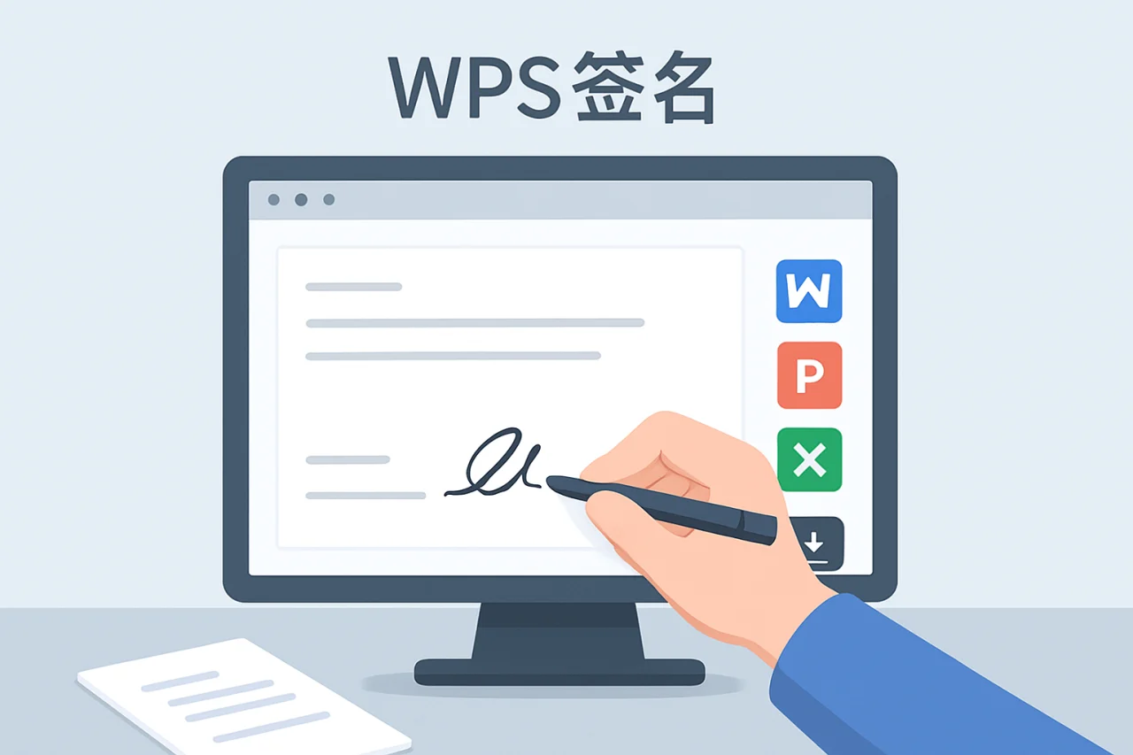 wps签名