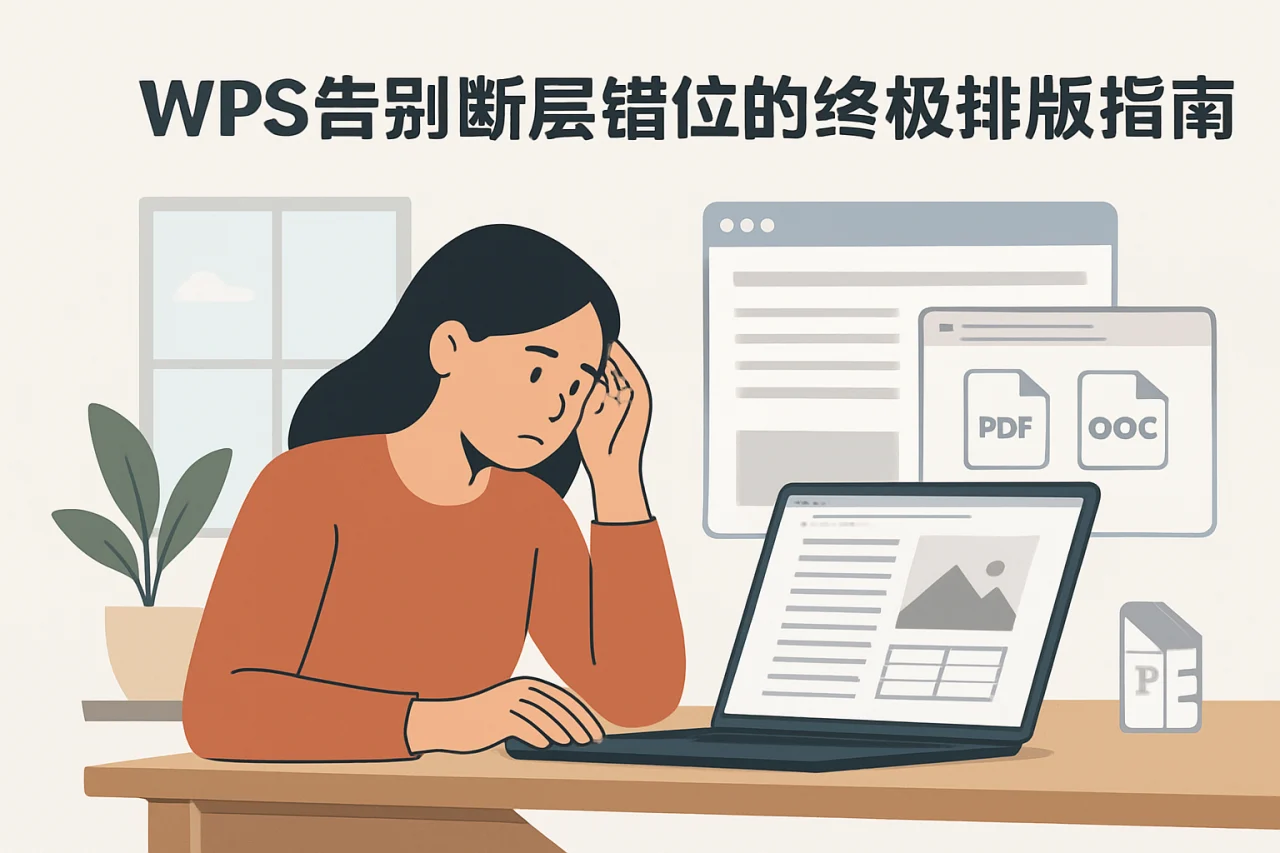 WPS告别断层错位的终极排版指南