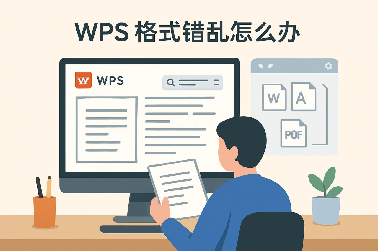 WPS 格式错乱怎么办