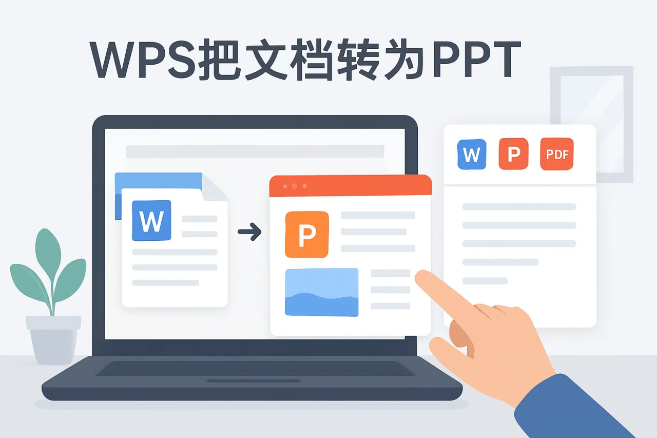 WPS把文档转为PPT