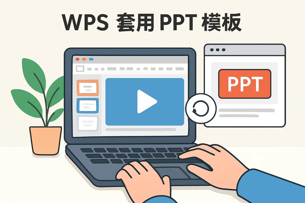 WPS 套用 PPT 模板