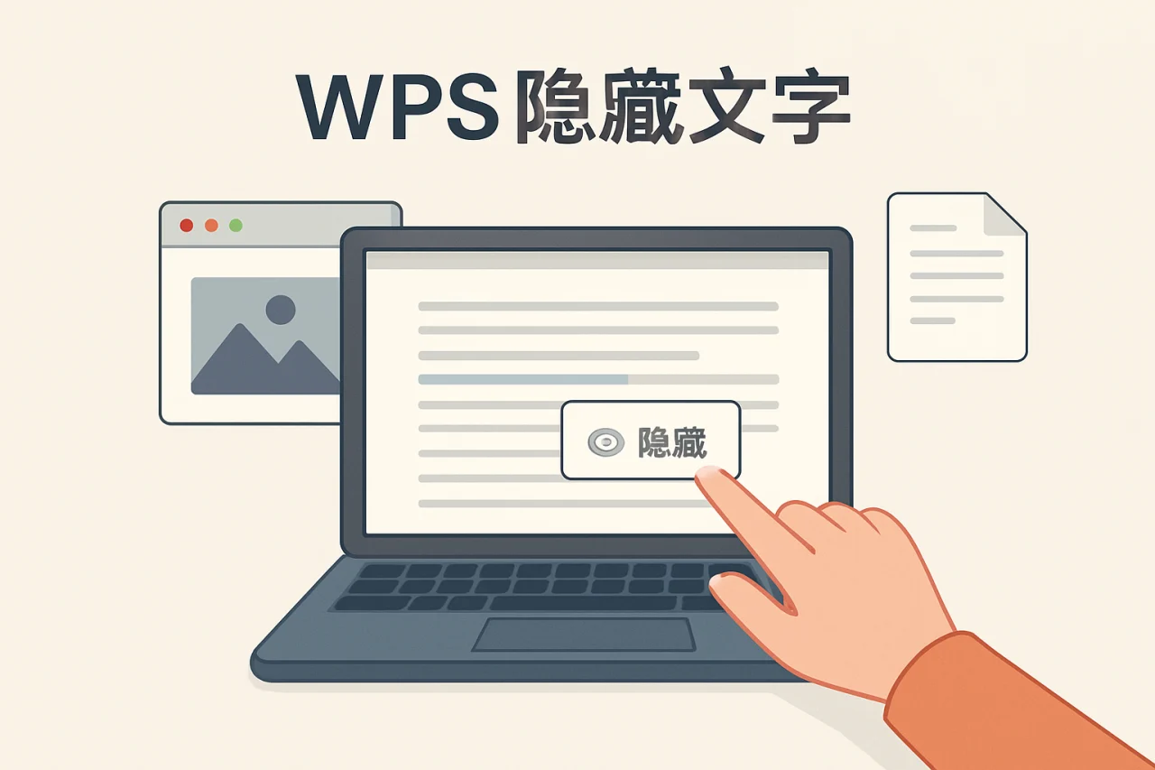 WPS 隐藏文字