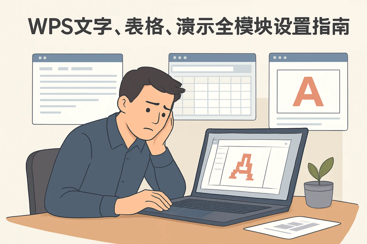 WPS文字、表格、演示全模块设置指南