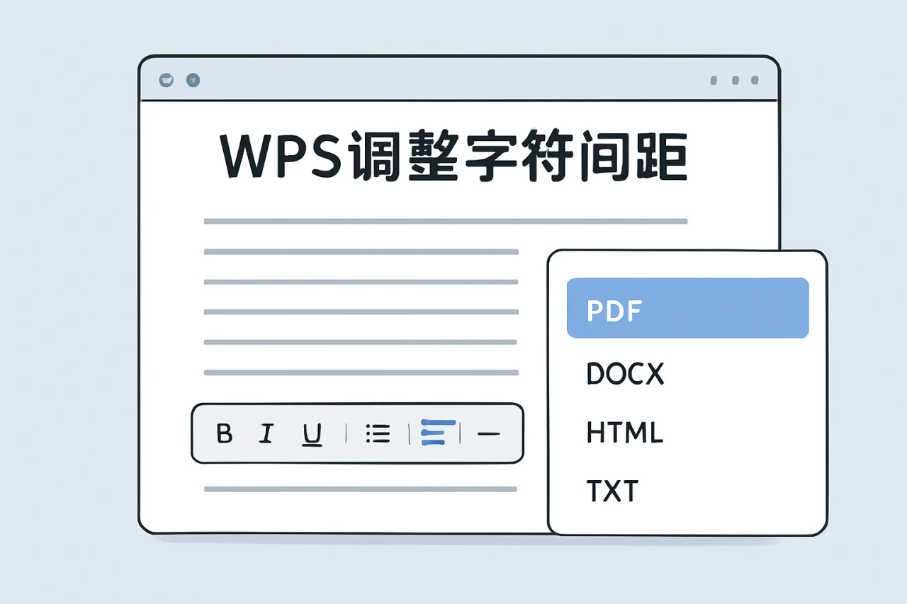 WPS调整字符间距