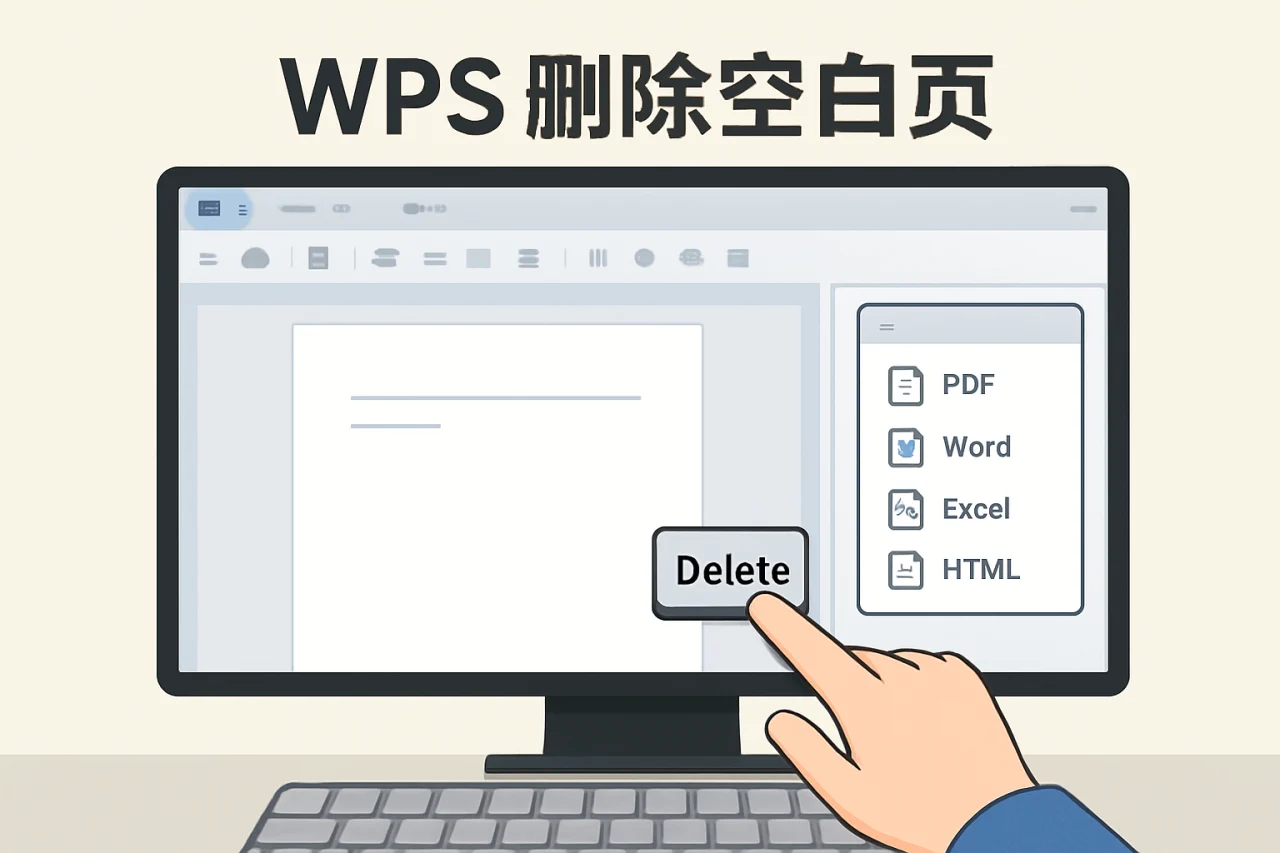 WPS删除空白页