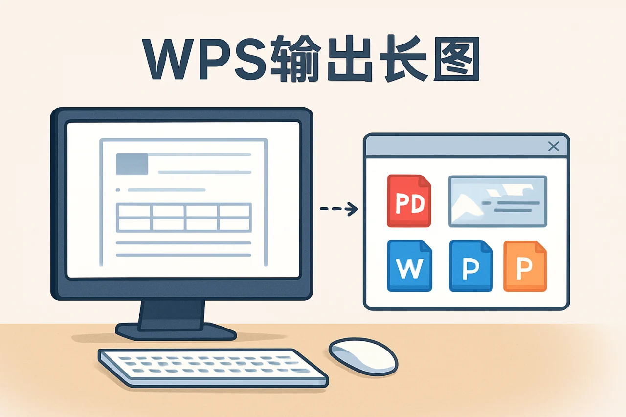 WPS输出长图