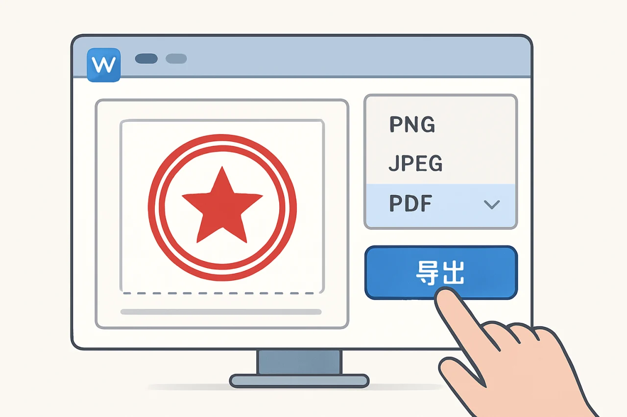 WPS导入印章
