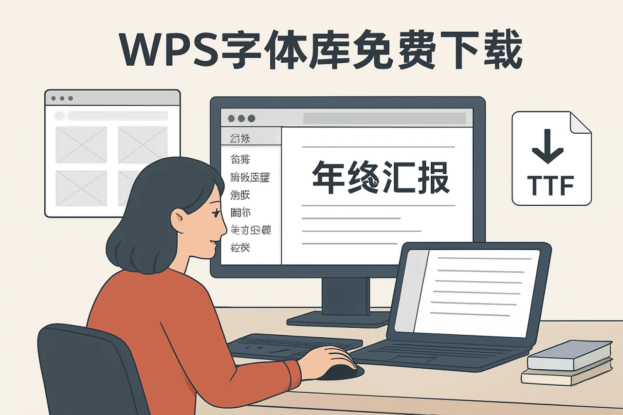 wps字体库免费下载