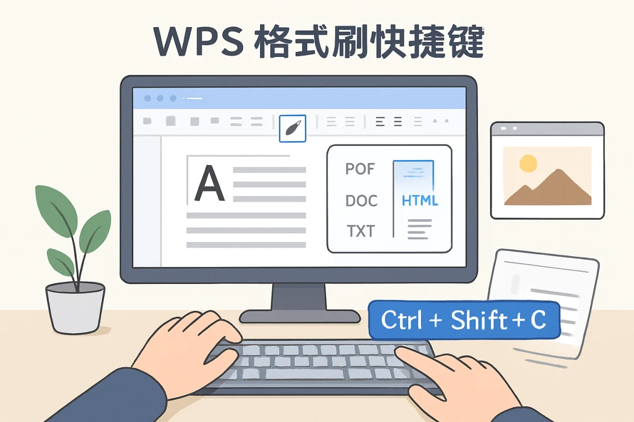 wps 格式刷快捷键