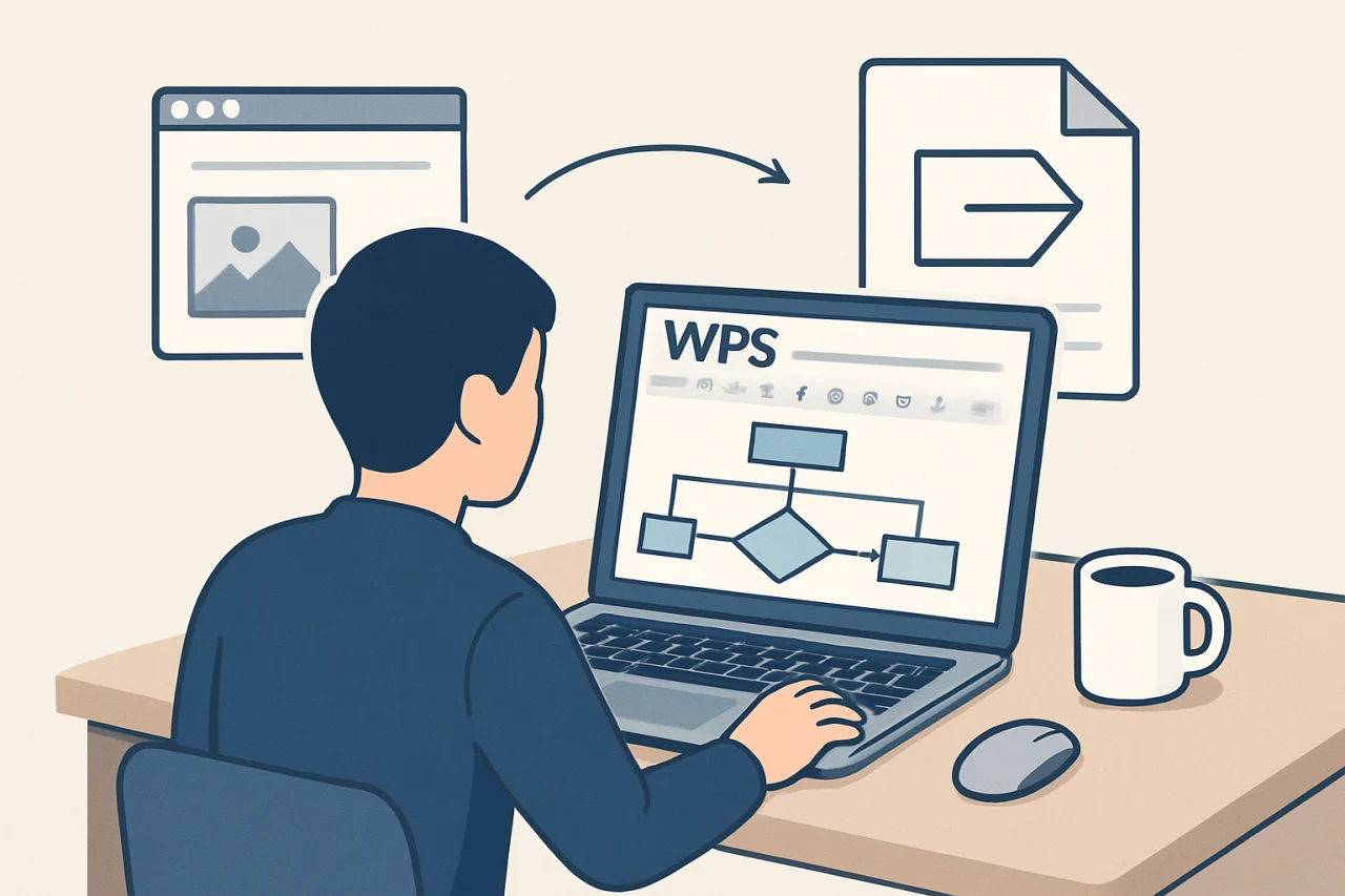 wps流程图