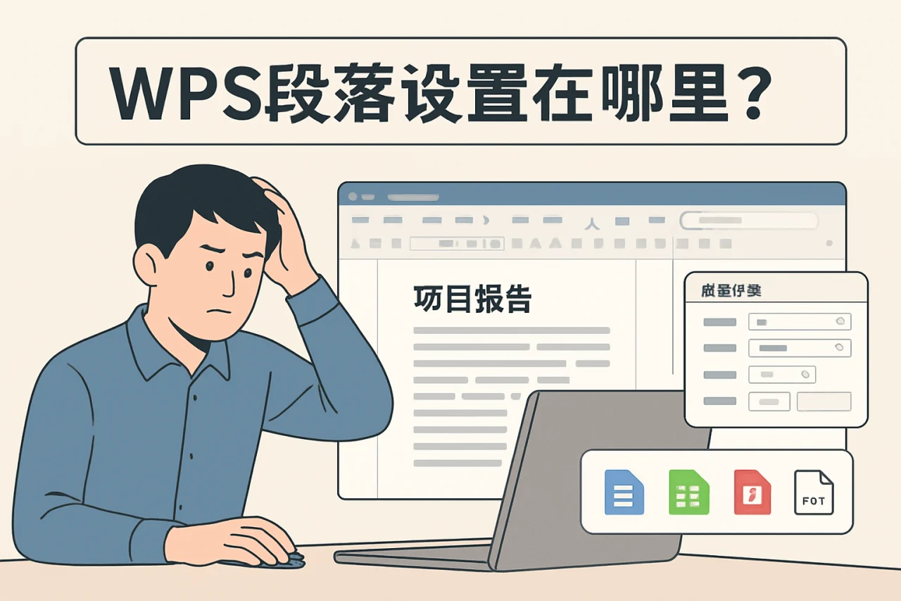 wps段落设置在哪里