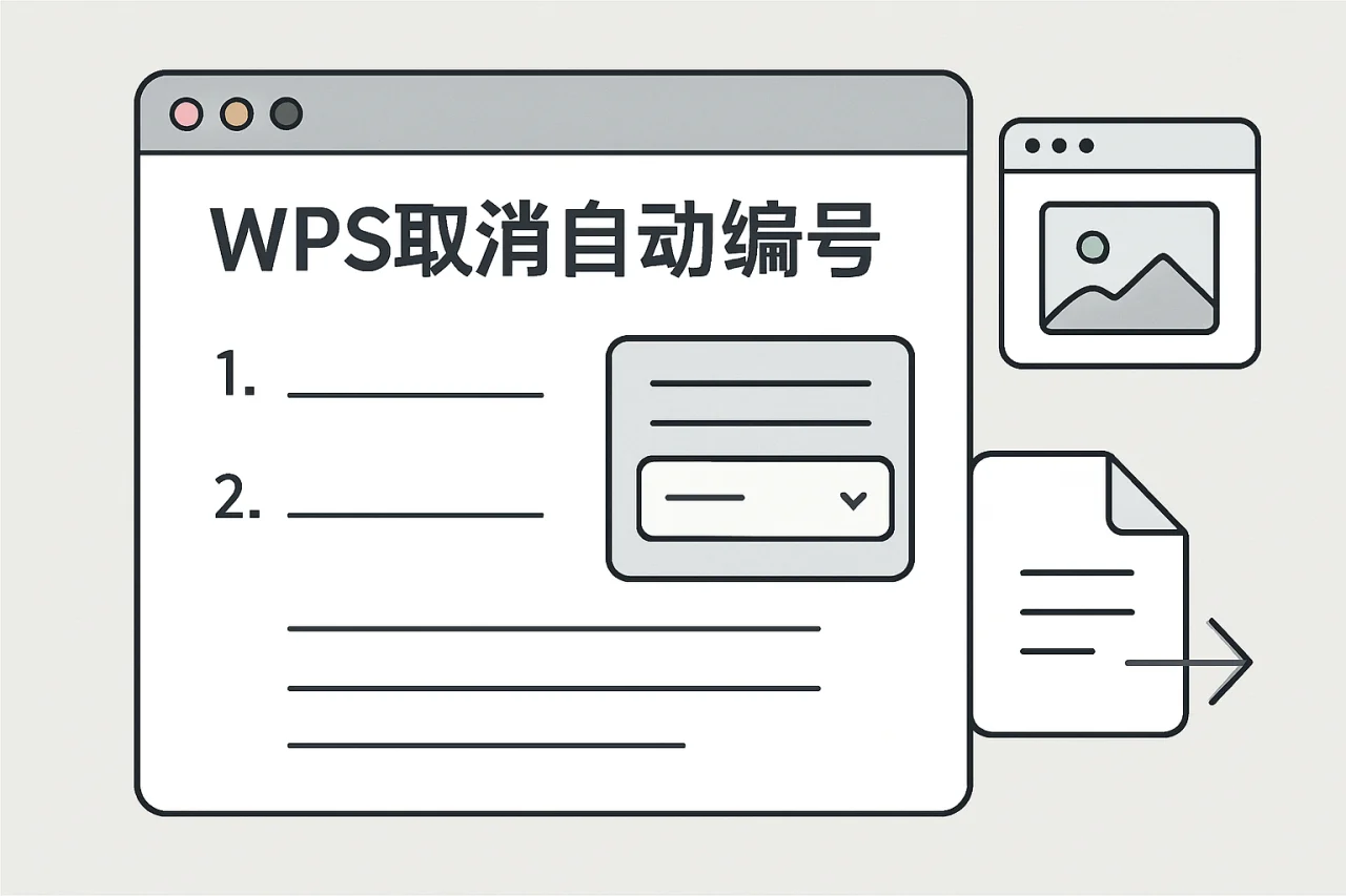 wps取消自动编号