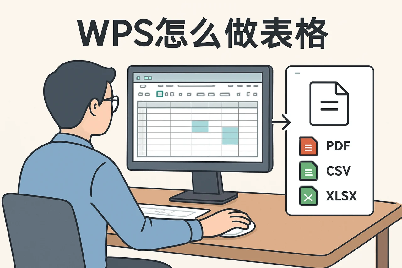 wps怎么做表格