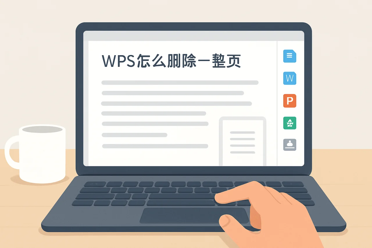 wps怎么删除一整页