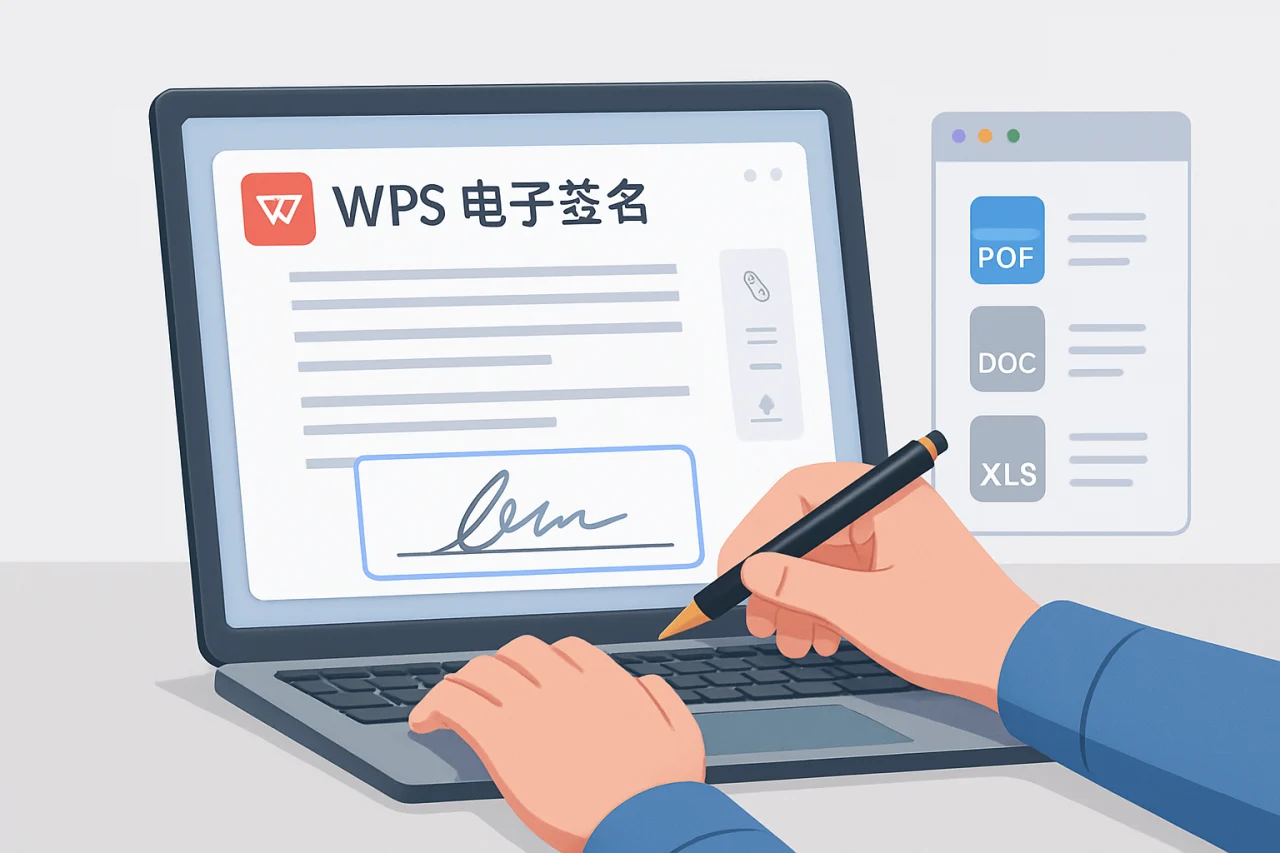 wps电子签名