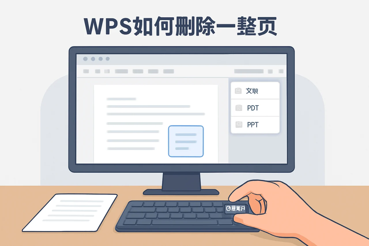 wps如何删除一整页