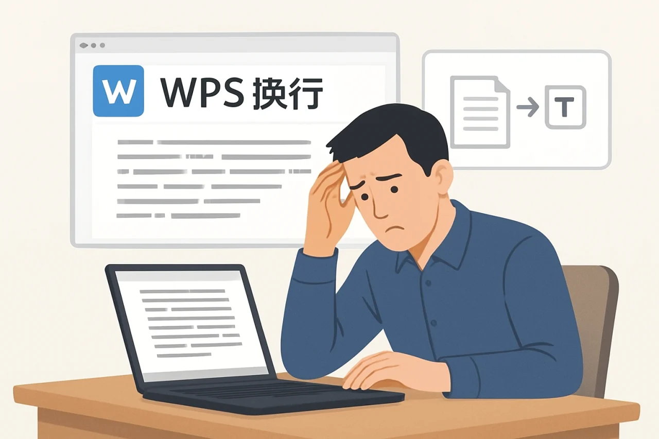 wps换行