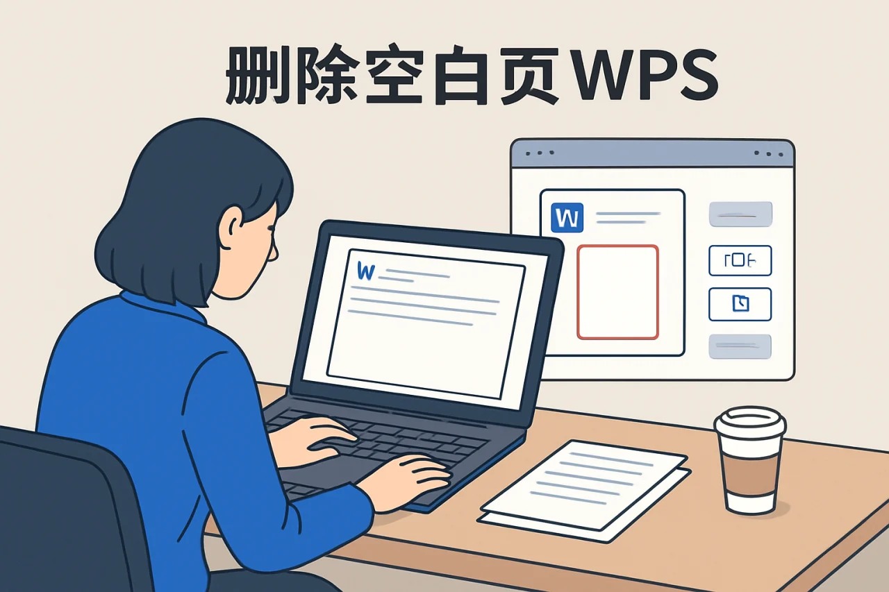 删除空白页wps