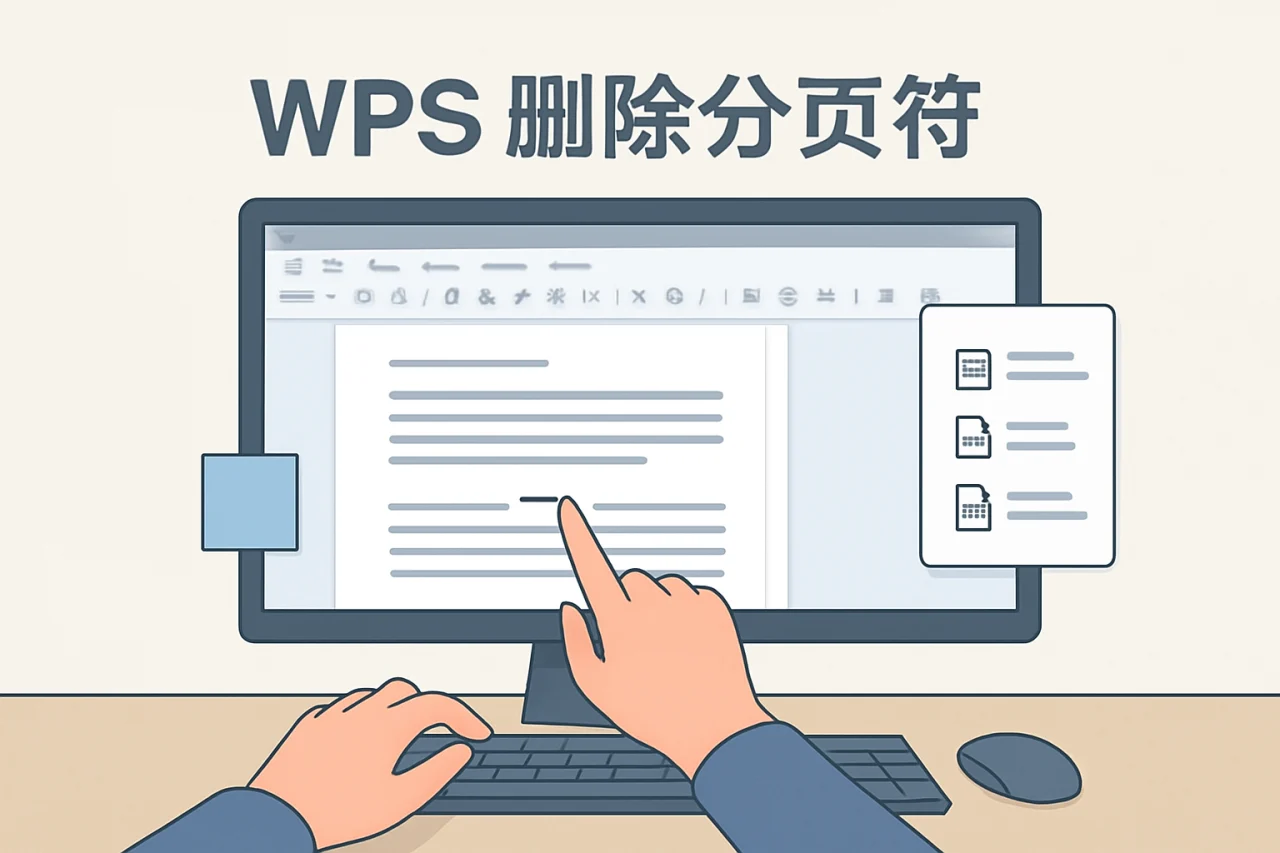 wps删除分页符