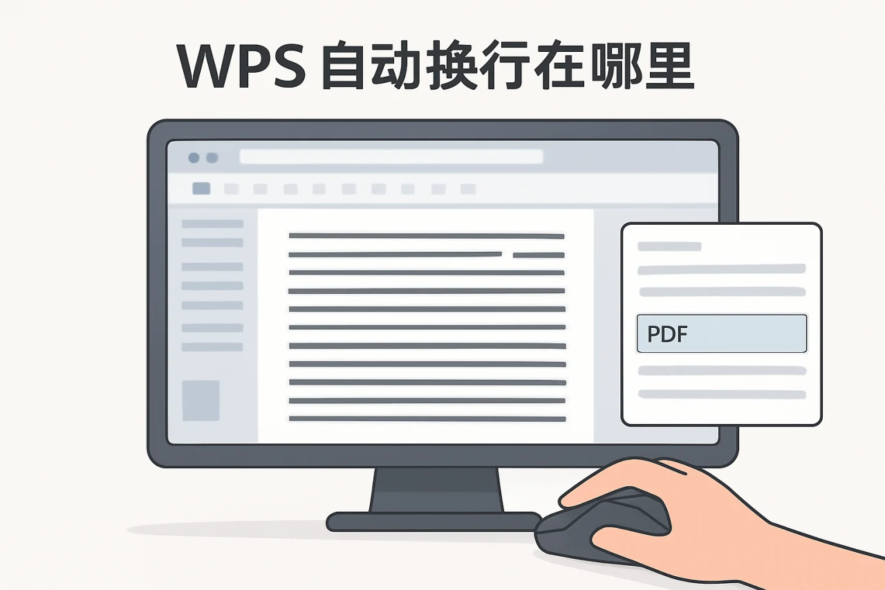 wps自动换行在哪里